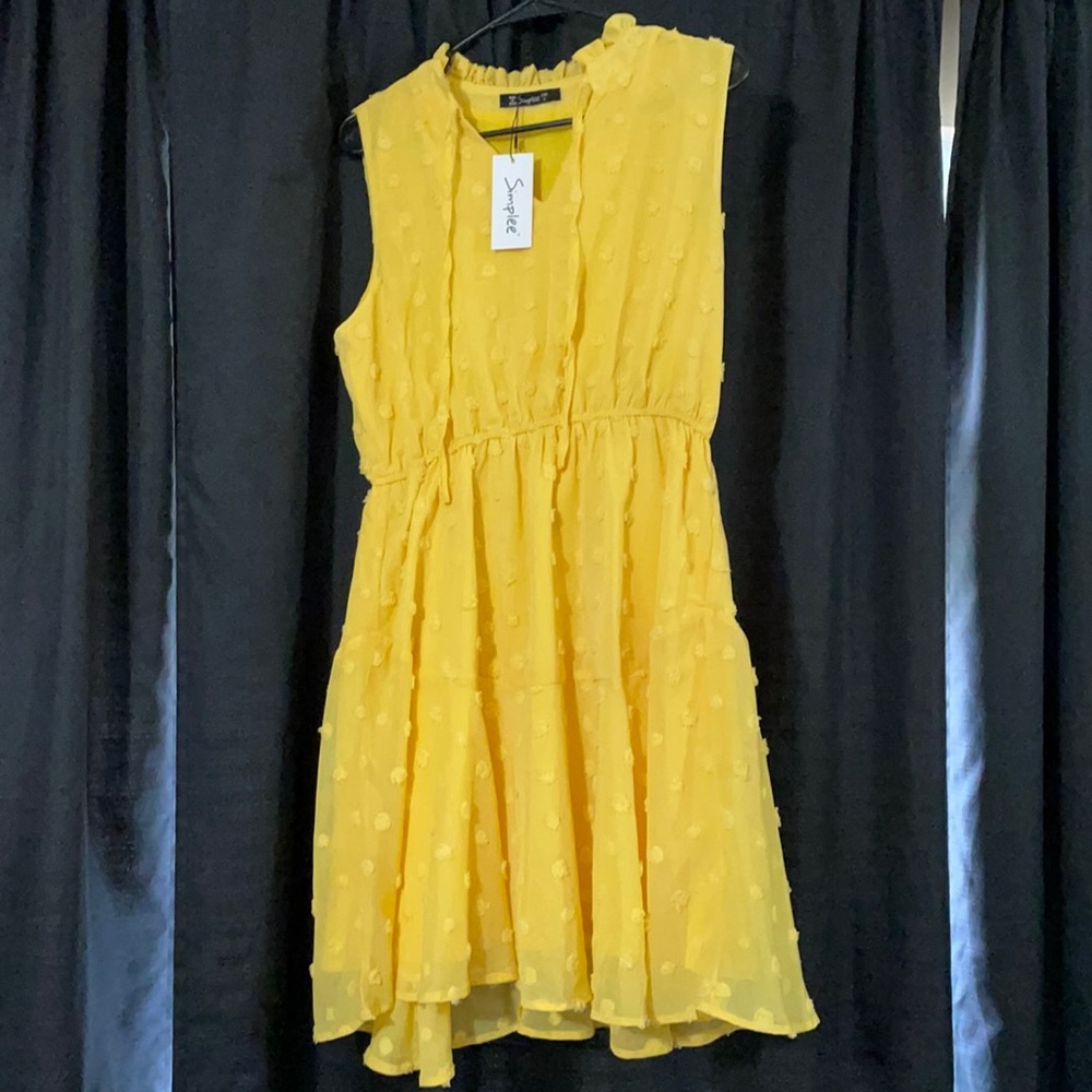 Women’s yellow dress
